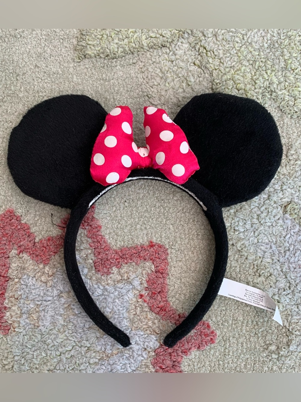 Disney Minnie Mouse Ears Headband with Polka Dot Bow